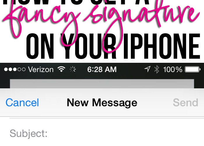 How to Make your Email Signature Fancy on your iPhone