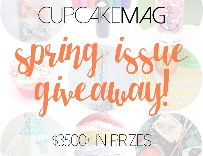 CupcakeMAG Spring Giveaway! (Over $3500 in Prizes up for Grabs!)